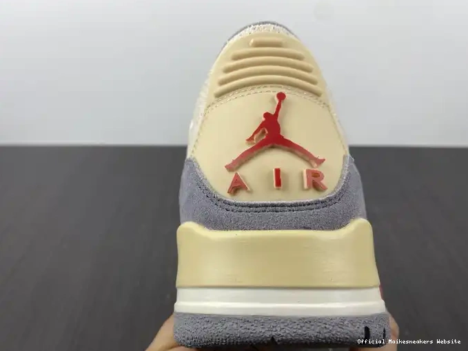 Official Maikesneakers Muslin 3 Air Jordan Retro DH7139-100 0419